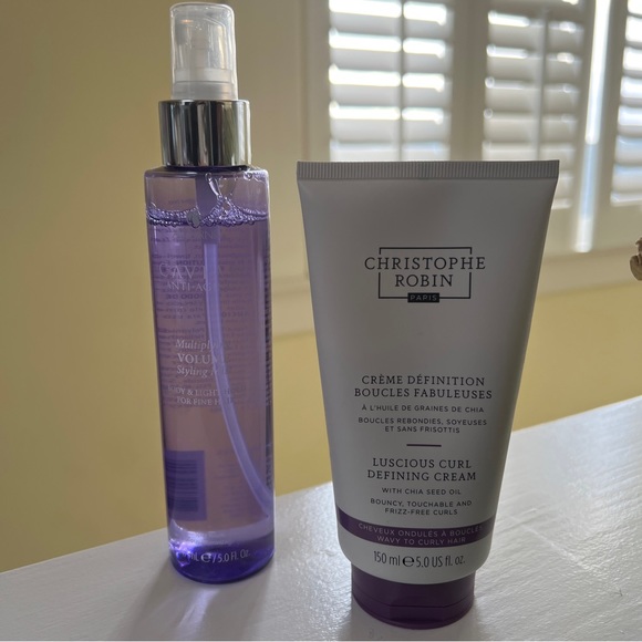 CAVIAR Multiplying Volume Styling Must/ Christophe Robin Luscious Curl Cream - Picture 2 of 3